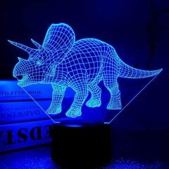 Dinosauruslahjat, lasten yövalo Dinosaur Tyrannosaurus Rex 3d yövalo yövalo kaukosäätimellä, 16 värinvaihto joulu Halloween hinta ja tiedot | Lastenhuoneen valaisimet | hobbyhall.fi