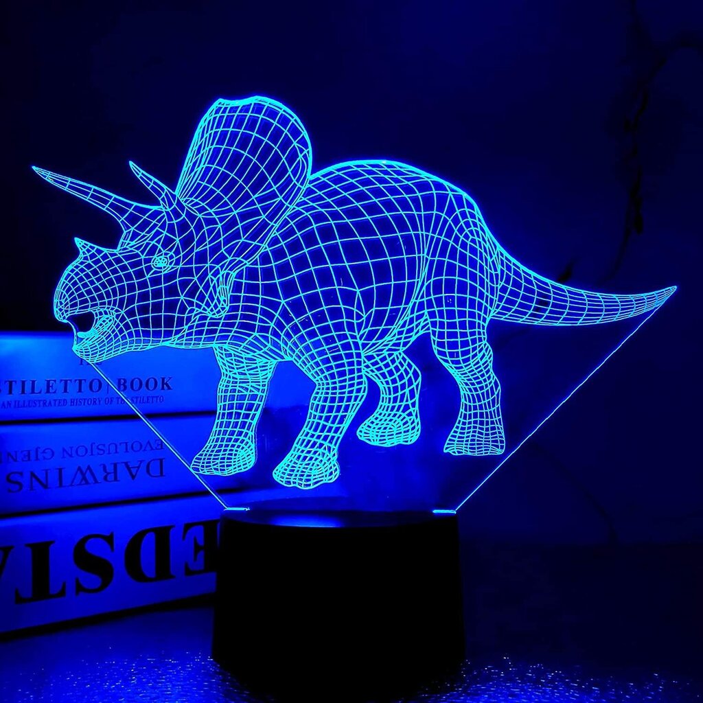 Dinosauruslahjat, lasten yövalo Dinosaur Tyrannosaurus Rex 3d yövalo yövalo kaukosäätimellä, 16 värinvaihto joulu Halloween hinta ja tiedot | Lastenhuoneen valaisimet | hobbyhall.fi