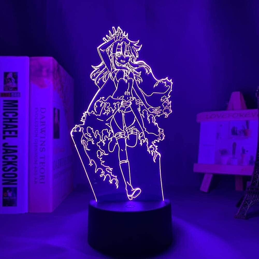 Fate Grand Order Chloe Von Einzbern 3d yövalo, akryylipaneeli Abs Base USB-kaapeli Illusion Effect Monivärinen kaukosäätimen lamppu lahja Anime Lo:lle hinta ja tiedot | Lastenhuoneen valaisimet | hobbyhall.fi