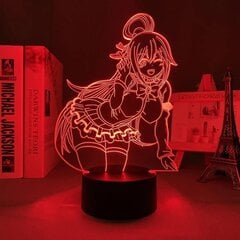 Anime Konosuba Aqua Figuuri Led Lamppu 3D Yövalo Anime Lovers Lahjavalo Led Yövalaisimille Lapsille Makuuhuoneen koristelu Lapsen syntymäpäivälahja jouluksi hinta ja tiedot | Lastenhuoneen valaisimet | hobbyhall.fi