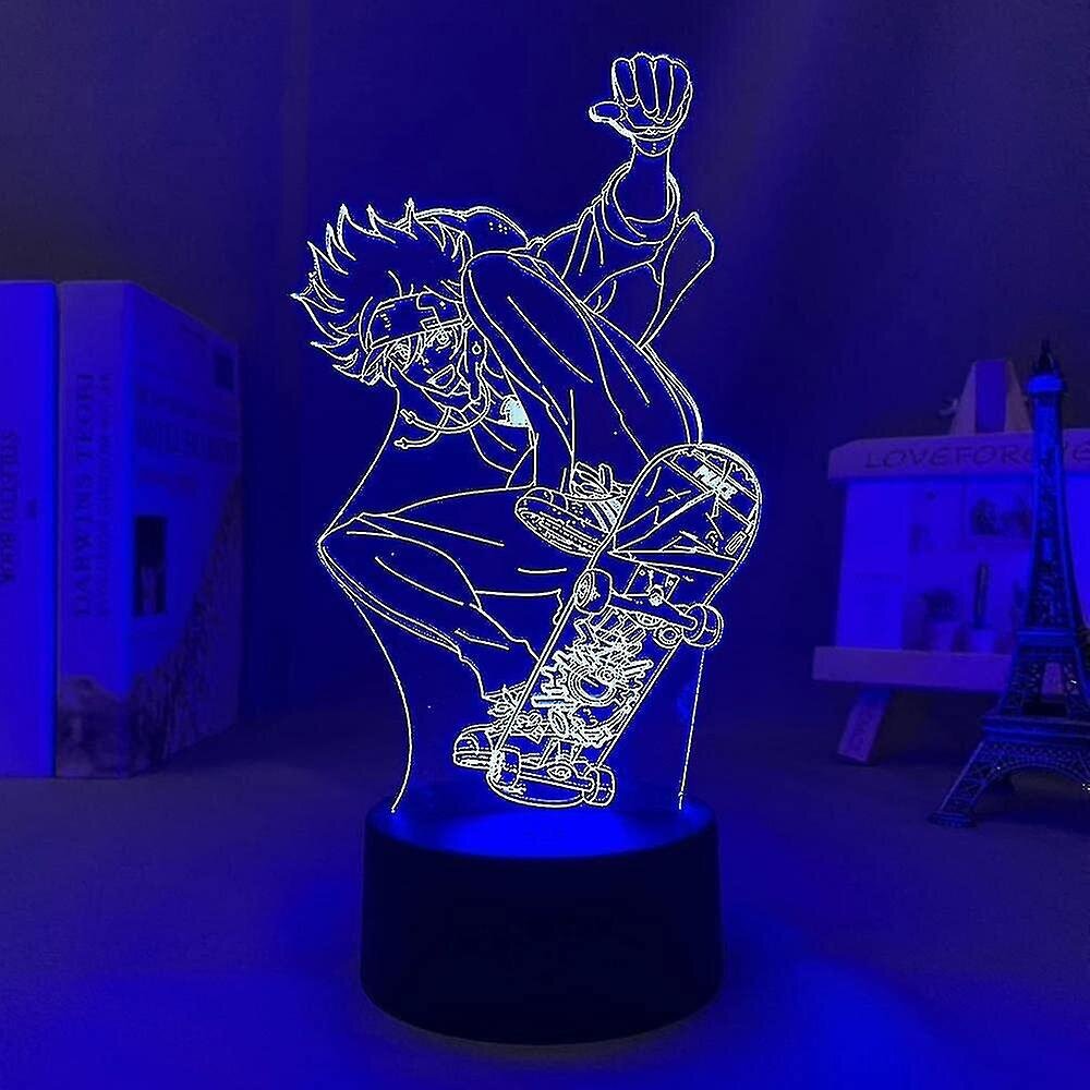 3d Lamppu Anime Sk8 Infinity Reki Makuuhuoneen sisustukseen Yövalo Lasten Brithday Gift Room Led Night Light Mang, 16 väriä, Kaukosäätimellä Xq-3 hinta ja tiedot | Lastenhuoneen valaisimet | hobbyhall.fi