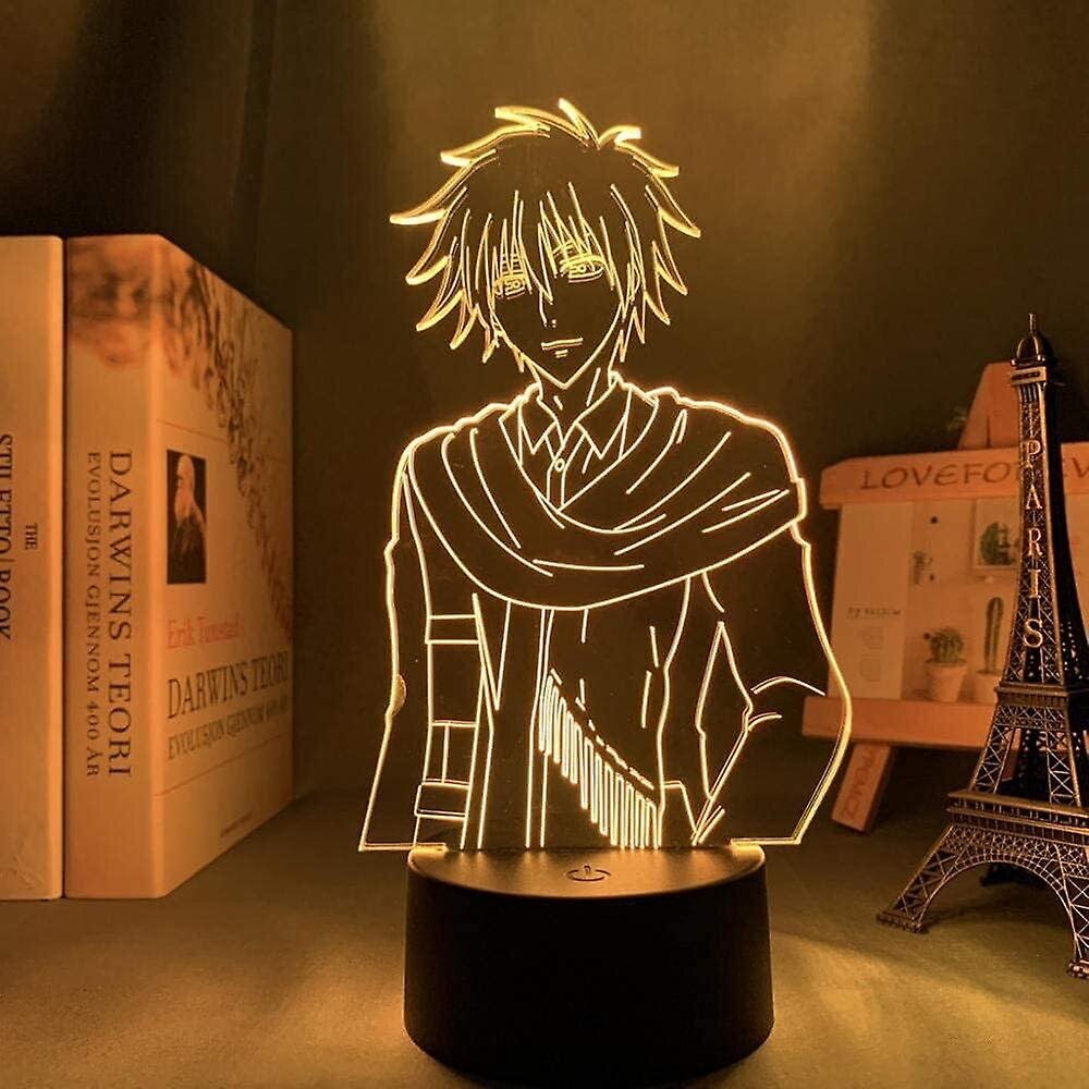 Sama Usui Takumi 3d yövalo, akryylipaneeli Abs Base USB-kaapeli Illusion Effect Monivärinen kaukosäätimen lamppu lahja animen ystäville (väri: Remot hinta ja tiedot | Lastenhuoneen valaisimet | hobbyhall.fi