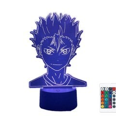 3D-lamppu Anime Nishinoya Yuu Figuuri lapsille Lapsi Makuuhuoneen Sisustus Yövalo RGB Värikäs Työpöytä Led Yövalo Manga Lahja hinta ja tiedot | Lastenhuoneen valaisimet | hobbyhall.fi