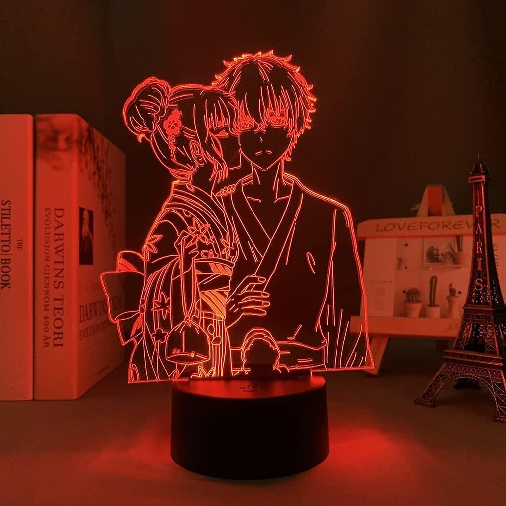 Anime 3D-lamppu Hyouka Oreki Houtarou/Chitanda Eru -romaani makuuhuoneen sisustamiseen Nightlight Brithday Gift Manga Room Desk Led Light -romaani Hyouka hinta ja tiedot | Lastenhuoneen valaisimet | hobbyhall.fi