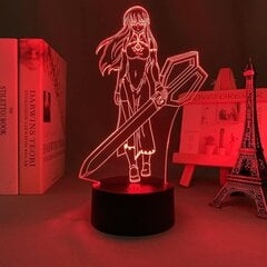 Led Night Light Anime Akame Ga Kill Sheele lapsille Makuuhuoneen sisustus Nightlight Syntymäpäivälahja Huoneen sisustus Manga 3D Lamp Touch + Kaukosäätimen värinvaihto hinta ja tiedot | Lastenhuoneen valaisimet | hobbyhall.fi