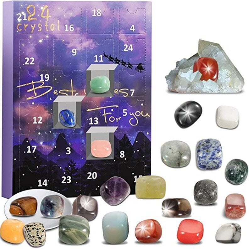 Marble Crystal Advent -joulukalenteri hinta ja tiedot | Joulukoristeet | hobbyhall.fi