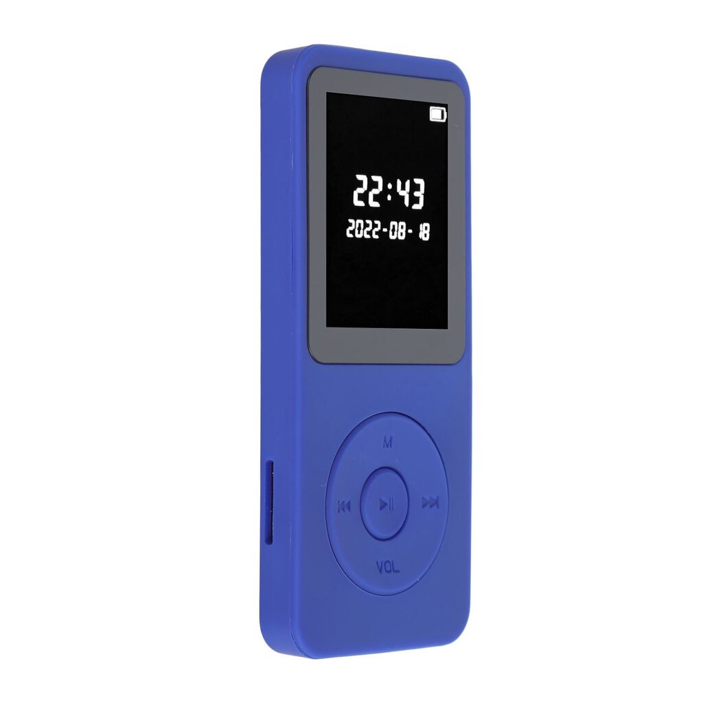 MP3-soitin Bluetooth 5.0 1,77 tuuman LCD-näyttö Sisäänrakennettu HD-kaiutin Kannettava HiFi-musiikkisoitin FM-radionauhurilla Herätyskello Tummansininen 8G-muistikortilla hinta ja tiedot | MP3-soittimet, MP4-soittimet | hobbyhall.fi