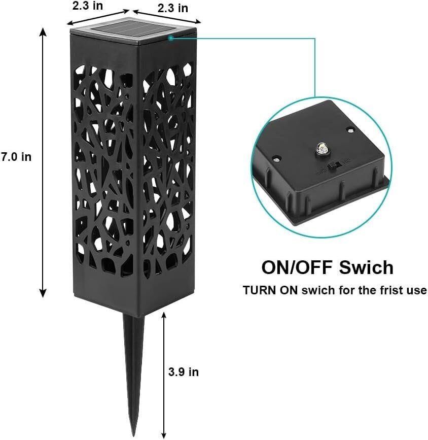 Pack Solar Garden Lights Outdoor, LED Solar Lights Outdoor, IP65 Waterproof INORCO hinta ja tiedot | LED-valonauhat | hobbyhall.fi