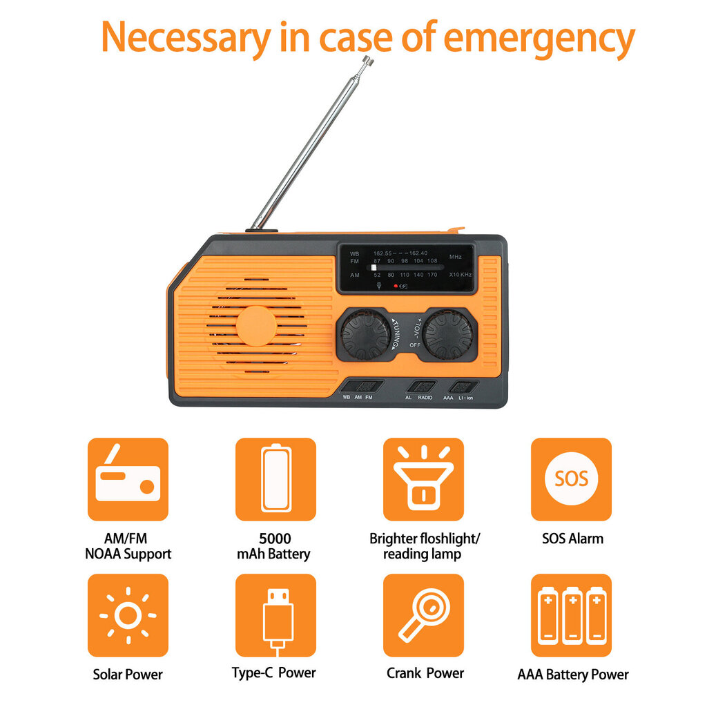 Hätäradio taskulampulla hinta ja tiedot | Varavirtalähteet | hobbyhall.fi