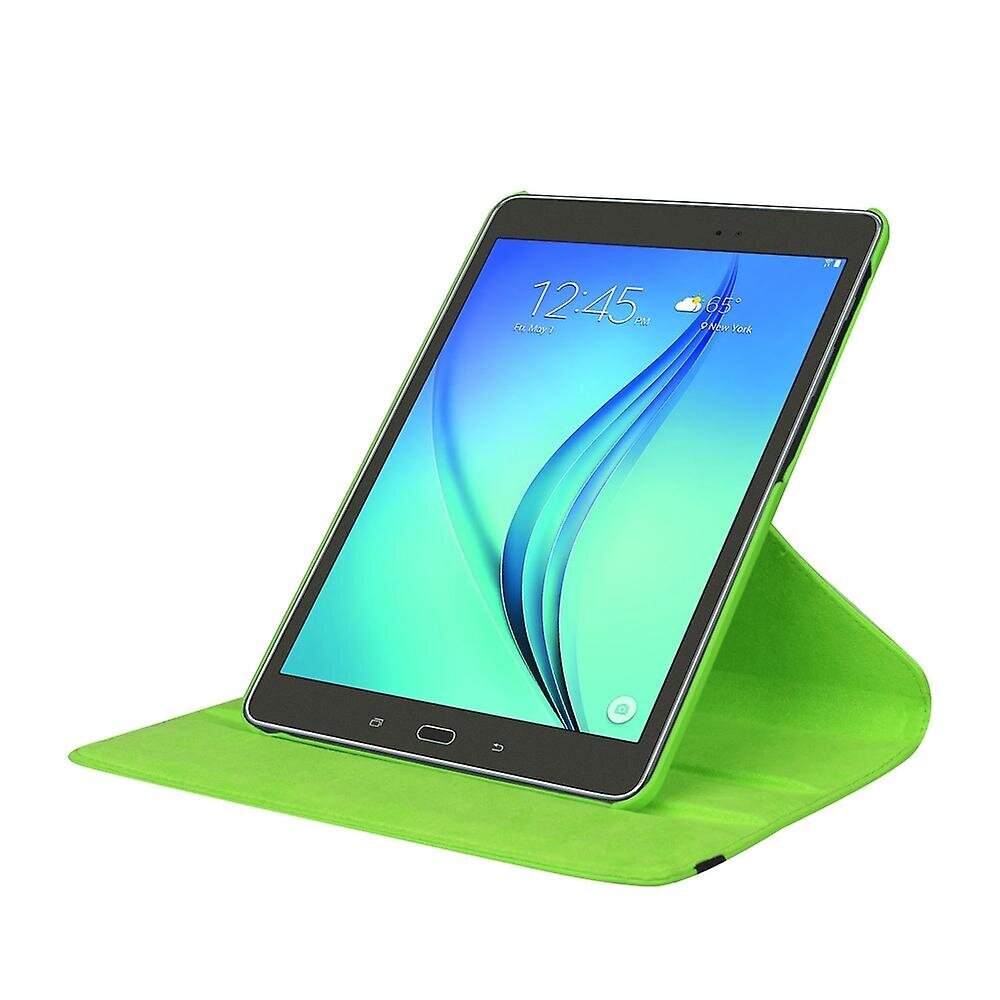 Samsung Galaxy Tab S2 9.7 Lychee Litchi Grain -nahkaiselle pyörivälle jalustalleSamsung Galaxy Tab S2 9.7 T810Green hinta ja tiedot | Puhelimen kuoret ja kotelot | hobbyhall.fi