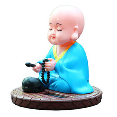 Little Monk Solar Ornament Auto nyökkää Koputtava Buddha Patsas Lelu auton kojelautaan Kodin työpöydän sisustus Kiinalainen uusivuosi lahja Sininen hinta ja tiedot | Ikkunan tummennuskalvot | hobbyhall.fi