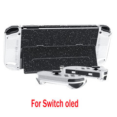 Switch Oled-Clear Glitter Hard Case Crystal läpinäkyvä kansi Bling Shell Nintendo Switch Oled NS Joy-Con -ohjaimelle kädensijan suoja hinta ja tiedot | Pelikonsolitarvikkeet | hobbyhall.fi