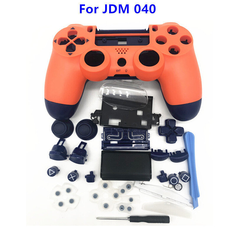 Sunset Orange-Gamepad Shell DIY-ohjaimen kotelon kotelon vaihto painikkeilla Sony Playstation 4 JDS 040 JDM-040 Sunset Orange hinta ja tiedot | Pelikonsolitarvikkeet | hobbyhall.fi