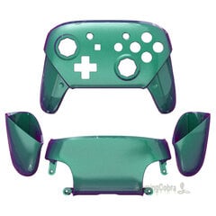 Chameleon Vihreä-kahdeksankulmainen aidattu sauva Design DIY Grip -kotelon kuori, korvaava etulevyn taustalevy NS Switch Pro -ohjaimelle hinta ja tiedot | Pelikonsolitarvikkeet | hobbyhall.fi