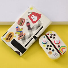 Kuten kuvassa - Black White Cow Grain NS Switch Suojakuori TPU Pehmeä Cover Case Putoamista estävä Joy-con Peliohjaimen kotelo Nintendo Switchille hinta ja tiedot | Pelikonsolitarvikkeet | hobbyhall.fi