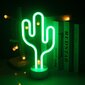 LED Cactus -neonvalo jalustalla vanhemmille lapsille Seisova yövalo USB/akkuvihreä koristevalopaneeli Lasten tyttöjen huoneen sisustus Syntymäpäiväjuhlien juhlasisustus (vihreä kaktus) hinta ja tiedot | Upotettavat valaisimet ja LED-valaisimet | hobbyhall.fi