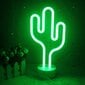 LED Cactus -neonvalo jalustalla vanhemmille lapsille Seisova yövalo USB/akkuvihreä koristevalopaneeli Lasten tyttöjen huoneen sisustus Syntymäpäiväjuhlien juhlasisustus (vihreä kaktus) hinta ja tiedot | Upotettavat valaisimet ja LED-valaisimet | hobbyhall.fi