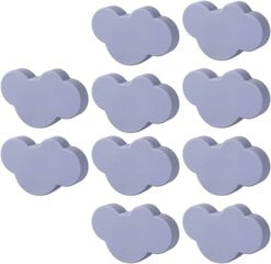 10 Cloud Shape -lastenhuoneen kalustenuppien pakkaus (harmaa) hinta ja tiedot | Kahvat huonekaluihin | hobbyhall.fi