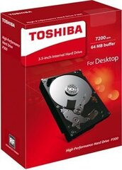 TOSHIBA P300 HIGH-PERFORMANCE HDD, 1TB hinta ja tiedot | Toshiba Tietokoneet ja pelaaminen | hobbyhall.fi