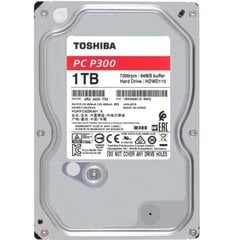 Toshiba HDD P300 BULK 3.5 1TB SATA 7200RPM 64MB hinta ja tiedot | Toshiba Tietokoneet ja pelaaminen | hobbyhall.fi