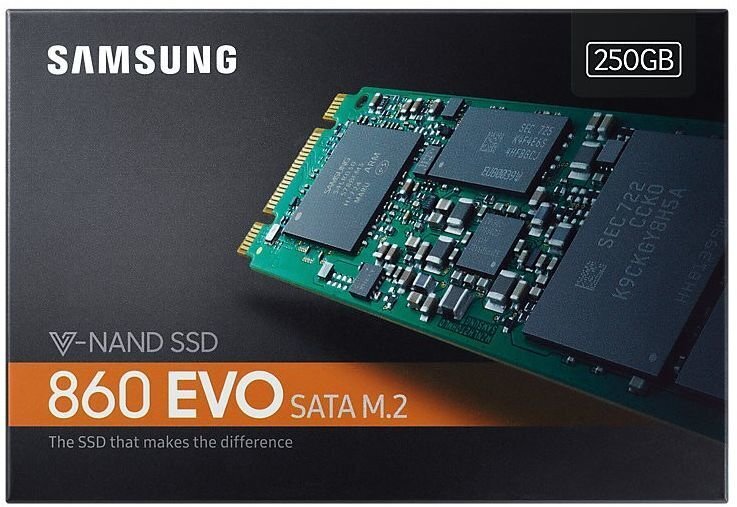 SAMSUNG 250GB 860 EVO SSD M.2 hinta ja tiedot | Kovalevyt | hobbyhall.fi