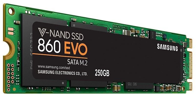 SAMSUNG 250GB 860 EVO SSD M.2 hinta ja tiedot | Kovalevyt | hobbyhall.fi