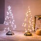 Hopeinen 33Cm Led Crystal Joulukuusen Pöytävalaisin Xmas Decoration Night Light Lahja hinta ja tiedot | Puutarha- ja ulkovalot | hobbyhall.fi