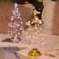 Hopeinen 33Cm Led Crystal Joulukuusen Pöytävalaisin Xmas Decoration Night Light Lahja hinta ja tiedot | Puutarha- ja ulkovalot | hobbyhall.fi