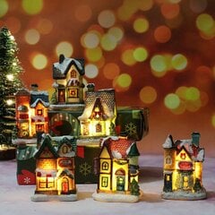 B Tykkää Kuvasta Garden Resin Craft Mini Miniatures Valoisa Joulukoristelu Kylätalon Koriste-Led-Valo hinta ja tiedot | Puutarha- ja ulkovalot | hobbyhall.fi