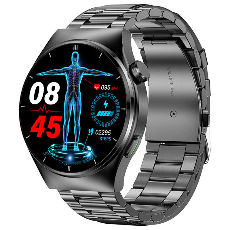 F320 Smart Watch Bluetooth Call Virtsahappo Veri Lipidi Verensokeri Syke Verenpaine Veren Happi Miesten Kello hinta ja tiedot | Älykellot | hobbyhall.fi