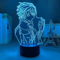 Guilty Crown Shu Ouma Figuuri 3d yövalo, akryylipaneeli Abs Base USB-kaapeli Illusion Effect Monivärinen kaukosäädinlamppu Lahja animen ystäville (c hinta ja tiedot | Lastenhuoneen valaisimet | hobbyhall.fi