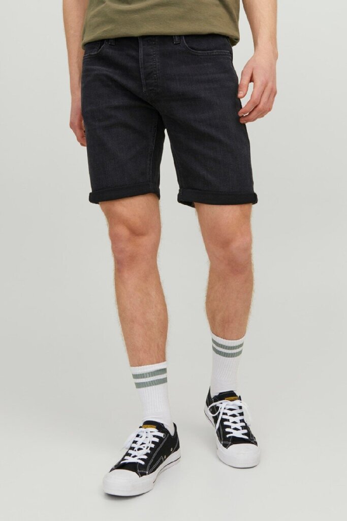 Farkkushortsit Jack &amp; Jones 12228278BLACKDENIM-M hinta ja tiedot | Miesten shortsit | hobbyhall.fi