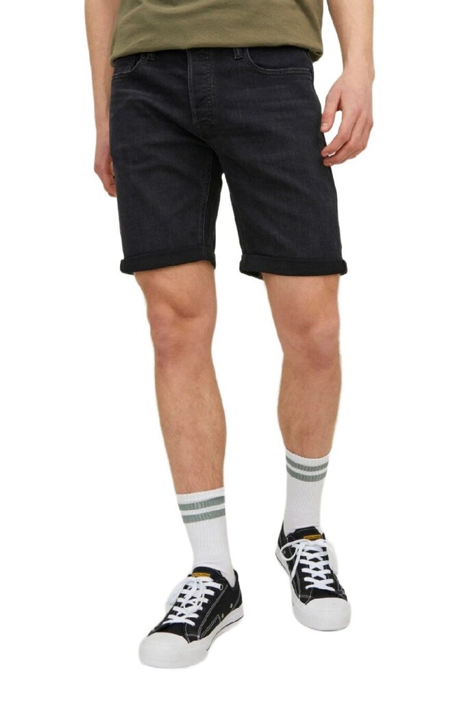 Farkkushortsit Jack &amp; Jones 12228278BLACKDENIM-M hinta ja tiedot | Miesten shortsit | hobbyhall.fi