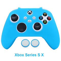 xbox-sarjan S x blue-Glow in Dark Soft Silicon -kotelot PS4:lle PS5 Xbox One S /Xbox Series X S -ohjaimelle Pelit Lisävarusteet Peliohjaimen ohjaussauvan kotelon kansi hinta ja tiedot | Pelikonsolitarvikkeet | hobbyhall.fi