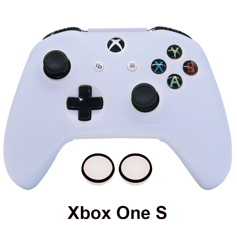 xbox one S white-Glow in Dark Soft Silicon Case PS4 PS5 Xbox One S /Xbox Series X S Ohjain Pelit Lisävarusteet Peliohjaimen Joystick Kotelon kansi hinta ja tiedot | Pelikonsolitarvikkeet | hobbyhall.fi