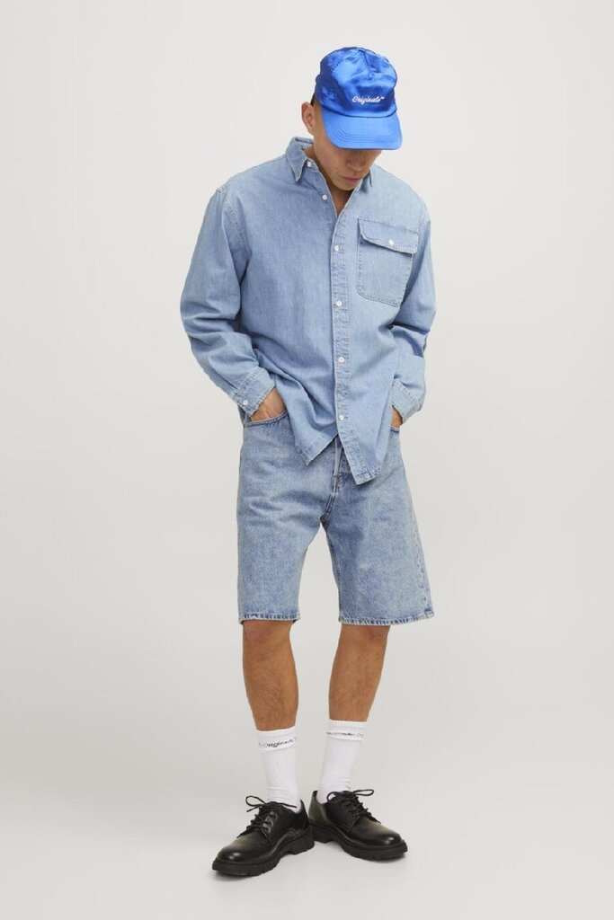 Farkkushortsit Jack &amp; Jones 12252743BLUEDENIM-S hinta ja tiedot | Miesten shortsit | hobbyhall.fi