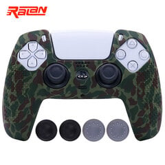 23-liukumaton pehmeä silikonisuojakotelo Playstation 5 PS5 -ohjaimelle Gamepad Skin -kotelot Cover Shell Joystick Case PS5:lle hinta ja tiedot | Pelikonsolitarvikkeet | hobbyhall.fi