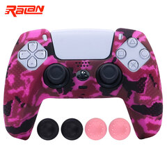 18 luistamaton pehmeä silikonisuojakotelo Playstation 5 PS5 -ohjaimelle Gamepad Skin -kotelot Cover Shell Joystick Case PS5:lle hinta ja tiedot | Pelikonsolitarvikkeet | hobbyhall.fi