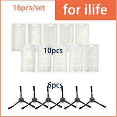 for ilife v5 v5s V3 V3s v5pro V50 V55 x5 v5s pro robottiimuri Osat sivuharja Ensisijainen pöly Suodatinmoppi Hepa Filter hinta ja tiedot | Pölynimureiden lisätarvikkeet | hobbyhall.fi