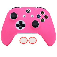 pink-Glow in Dark Soft Silicon Case Xbox One S:lle Ohjain Pelit Lisävarusteet Peliohjaimen Joystick Kotelon suojus Xbox One Slim Skinille hinta ja tiedot | Pelikonsolitarvikkeet | hobbyhall.fi