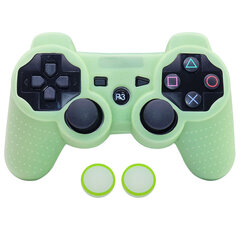 PS3:lle green-Glow in Dark Soft Silicon Case hinta ja tiedot | Pelikonsolitarvikkeet | hobbyhall.fi