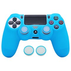 PS4:lle blue-Glow in Dark Games Lisävarusteet Peliohjaimen ohjaussauvan kotelon suojus PS4:lle Pehmeä silikonikotelo PS4-ohjaimen suojakuorelle hinta ja tiedot | Pelikonsolitarvikkeet | hobbyhall.fi