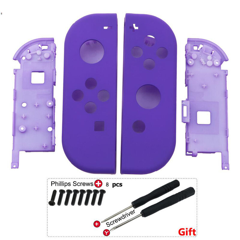 D-for Nintendo -kytkimen vaihtokotelon läpinäkyvä kuoren suojus NS Joy Conille NS JoyCons -ohjaimen kuorikotelo tee-se-itse-tarvikkeet hinta ja tiedot | Pelikonsolitarvikkeet | hobbyhall.fi