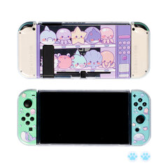 G-Jelly Cat läpinäkyvä pehmeä TPU-kuori, koko peittävä suojakotelo Nintendo Switch NS Joy-Con -ohjaimelle, kristallikotelo hinta ja tiedot | Pelikonsolitarvikkeet | hobbyhall.fi