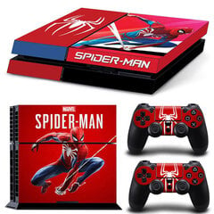 TN-PS4-7097-Anime Spider Man Venom Vinyyli Ihotarra PS4-konsolille ja 2 ohjaimelle Tarra Kansipelitarvikkeet hinta ja tiedot | Pelikonsolitarvikkeet | hobbyhall.fi