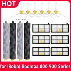 iRobot Roomba Parts Kit -sarjalle 800 860 865 866 870 871 880 885 886 890 900 960 966 980 Pääsivuharja Hepa-suodatinpölypussi hinta ja tiedot | Pölynimureiden lisätarvikkeet | hobbyhall.fi