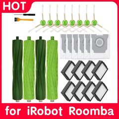 Pölypussit Hepa-suodatinharjasarja IRobot Roomba I7 I7+ I3 I3+ I4 4+ I6 I6+ I8 I8+ J7/+ E5/6/7 pölynimurin varaosat hinta ja tiedot | Pölynimureiden lisätarvikkeet | hobbyhall.fi