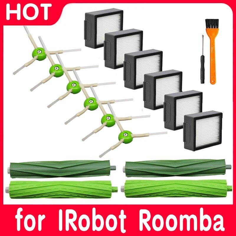 Pölypussit Hepa-suodatinharjasarja IRobot Roomba I7 I7+ I3 I3+ I4 4+ I6 I6+ I8 I8+ J7/+ E5/6/7 pölynimurin varaosat hinta ja tiedot | Pölynimureiden lisätarvikkeet | hobbyhall.fi