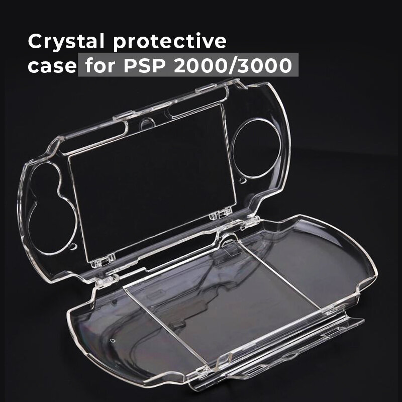 PSP 2000 3000-DATA FROG Crystal Hard Shell -suojakotelo PSP 1000/2000/3000 -konsolin säilytyslaukkulle Kantopelilevylaukku PSP UMD Protectorille hinta ja tiedot | Pelikonsolitarvikkeet | hobbyhall.fi