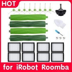 Pölypussit Hepa-suodatinharjasarja IRobot Roomba I7 I7+ I3 I3+ I4 4+ I6 I6+ I8 I8+ J7/+ E5/6/7 pölynimurin varaosat hinta ja tiedot | Pölynimureiden lisätarvikkeet | hobbyhall.fi